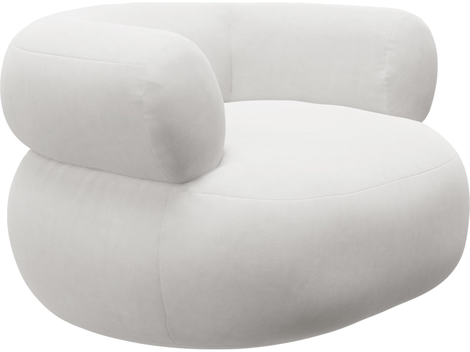 Colette Muse Frost Swivel Armchair color Muse Frost