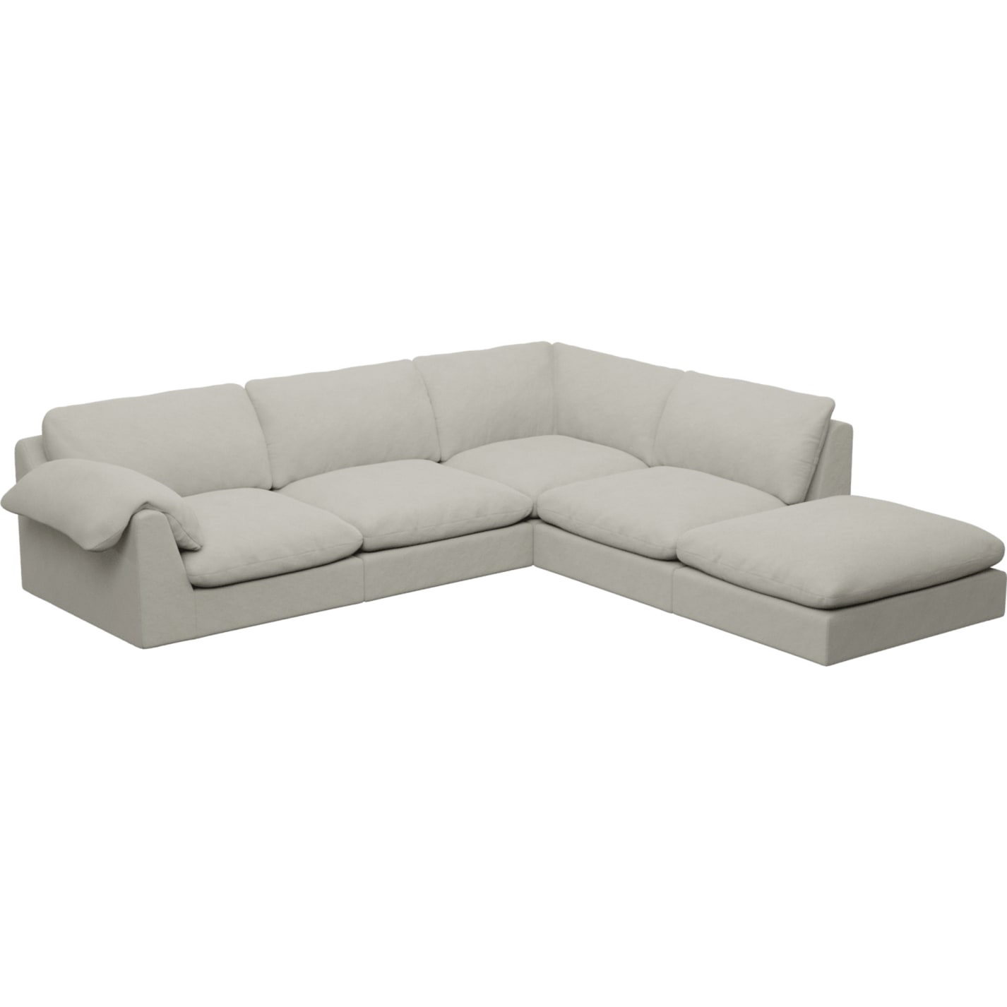 Ludlow California Ivory Sofa - 5 Seater RAF Terminal color California Ivory