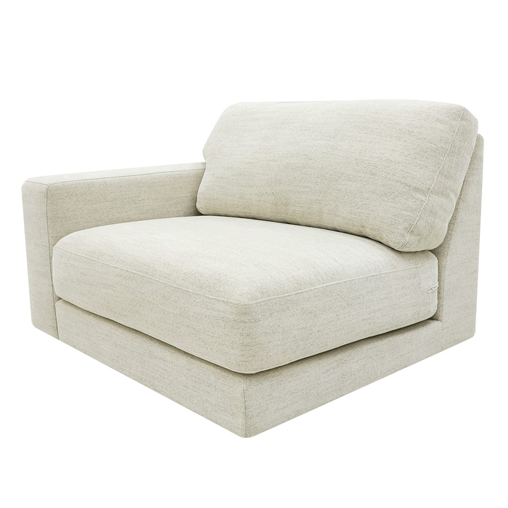 Monica Avon Mineral Left Arm Facing Chair Module color Avon Mineral