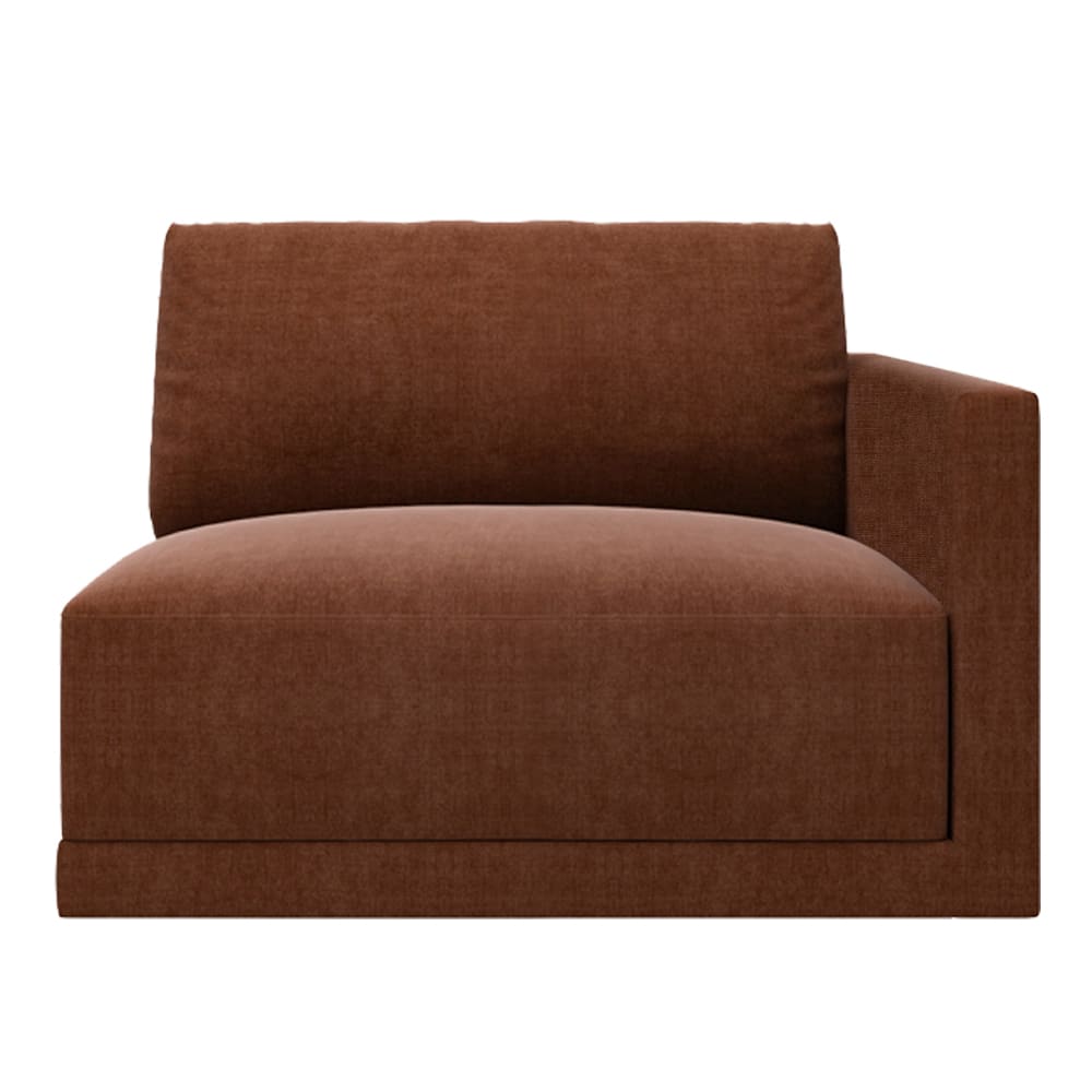 Haven Muse Rust Right Arm Facing Chair Module color Muse Rust