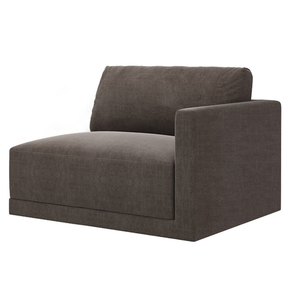 Haven Muse Mink Right Arm Facing Chair Module color Muse Mink