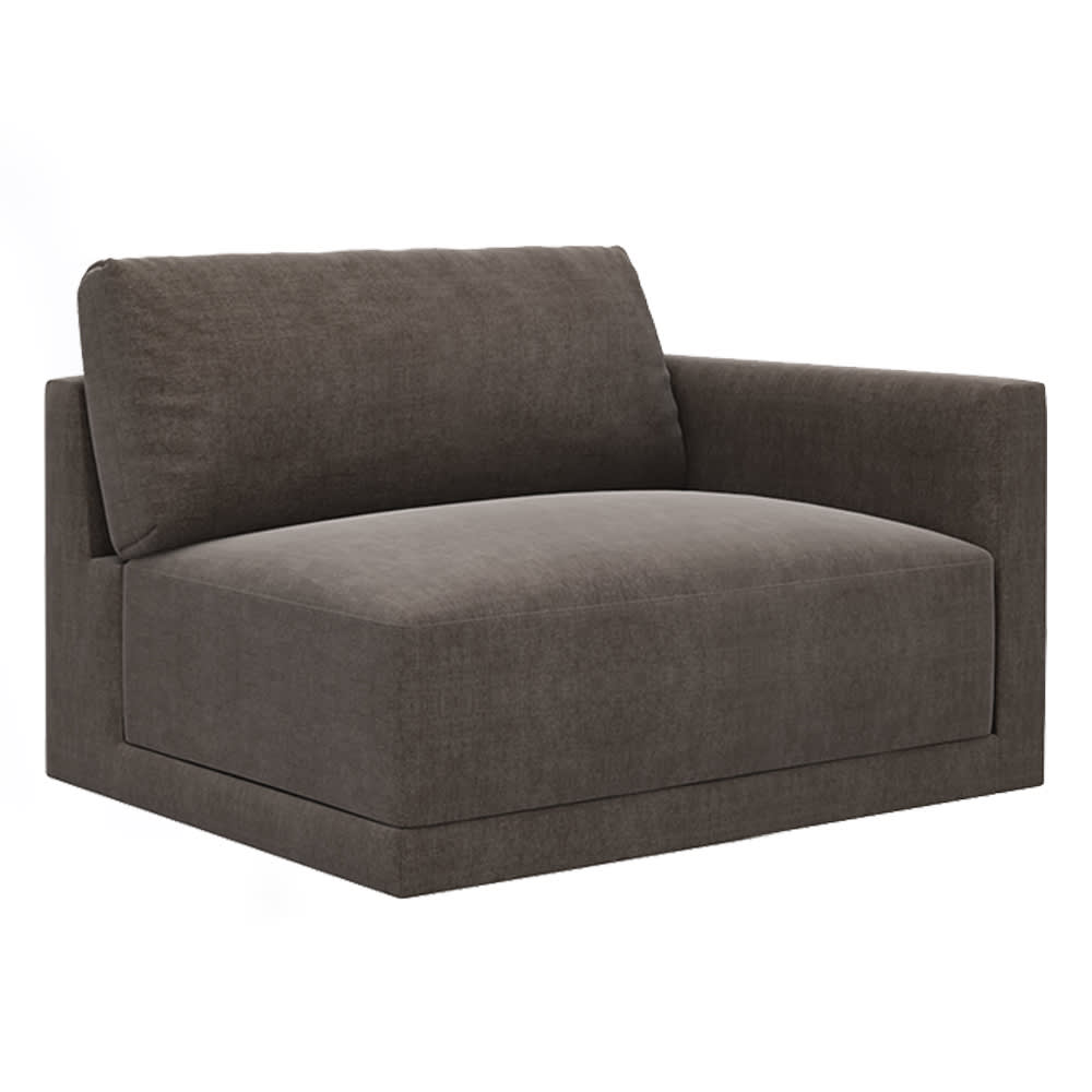 Haven Muse Mink Right Arm Facing Chair Module color Muse Mink