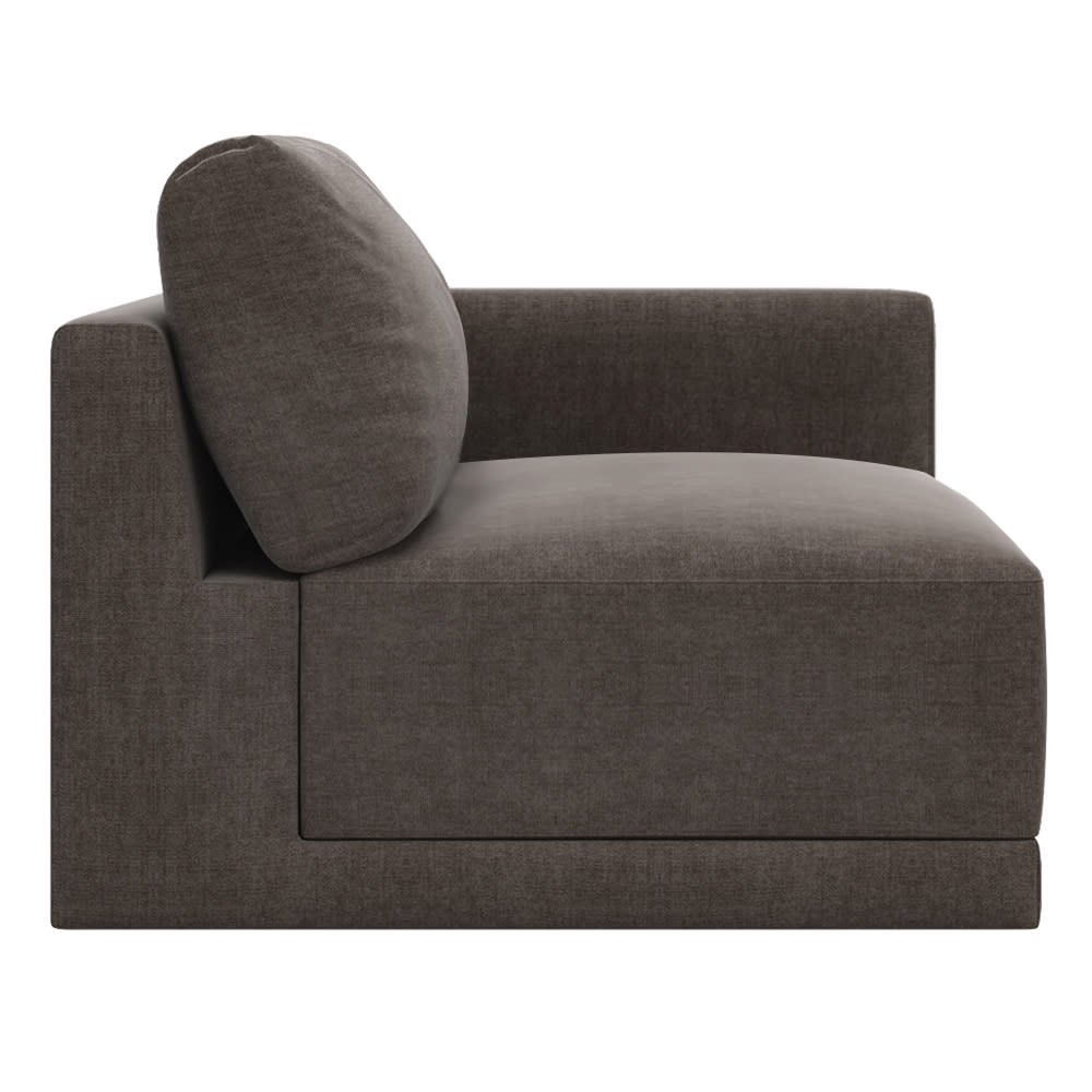 Haven Muse Mink Right Arm Facing Chair Module color Muse Mink