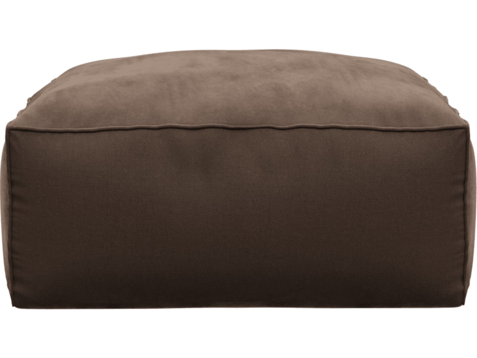 Riley Muse Chocolate Modular Small Ottoman color Muse Chocolate