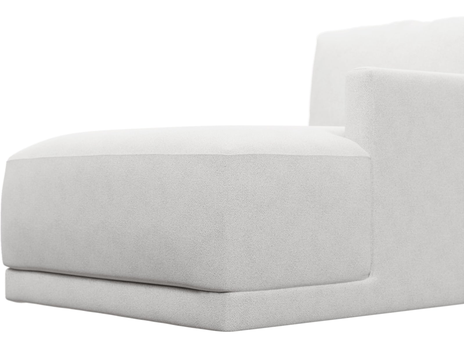 Haven Noa Fog Right Arm Facing Chaise Module color Noa Fog