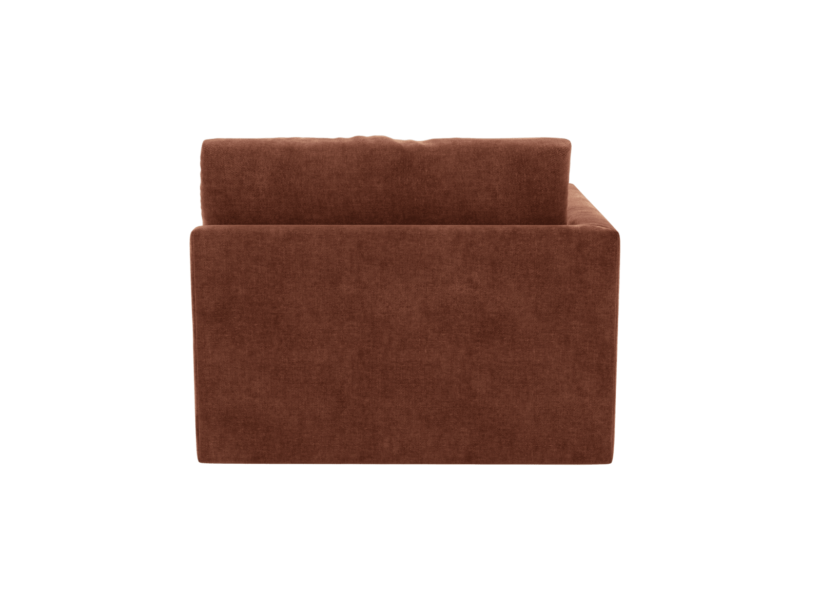 Haven Muse Rust Left Arm Facing Sofa Module color Muse Rust