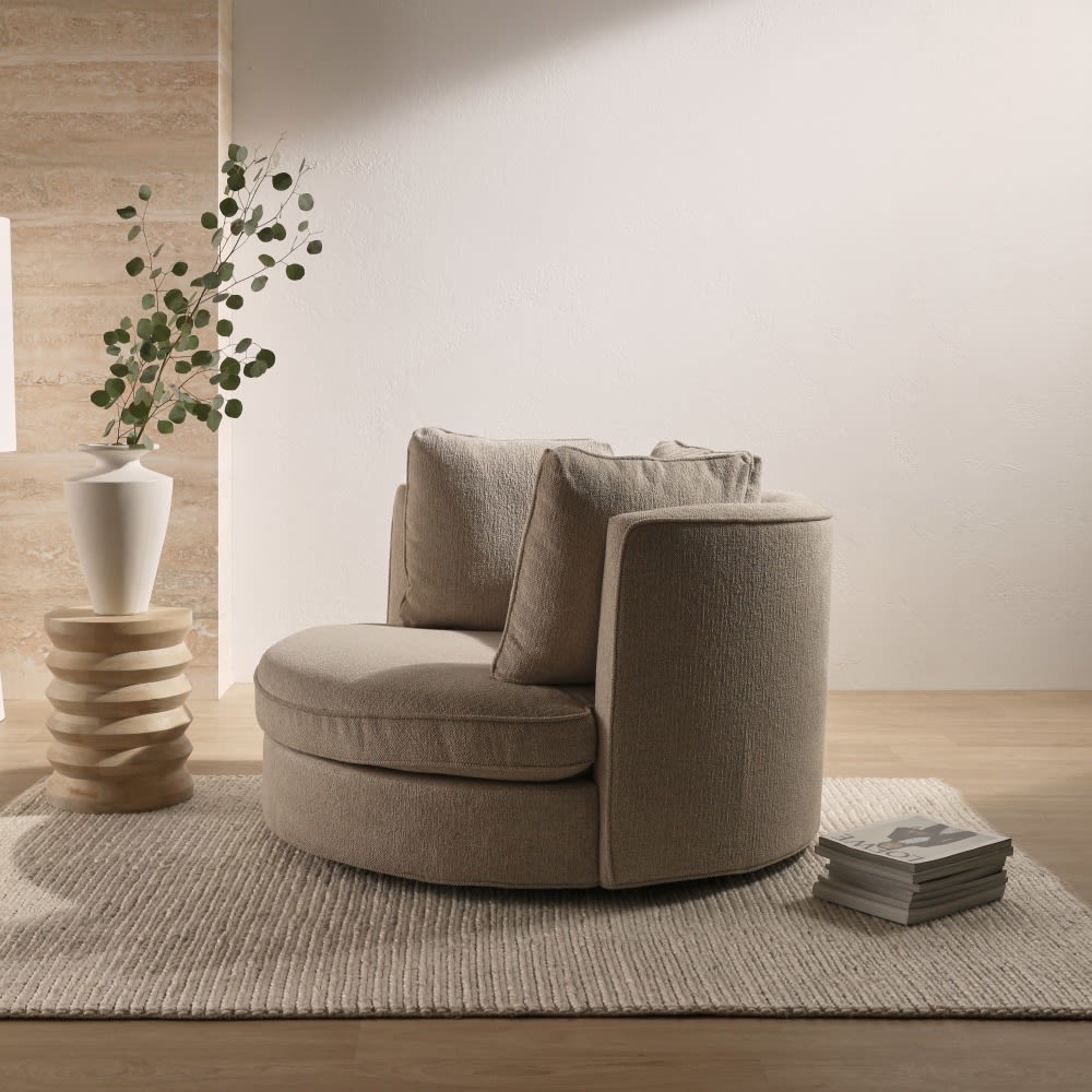 Adore Noa Desert Swivel Chair color Noa Desert