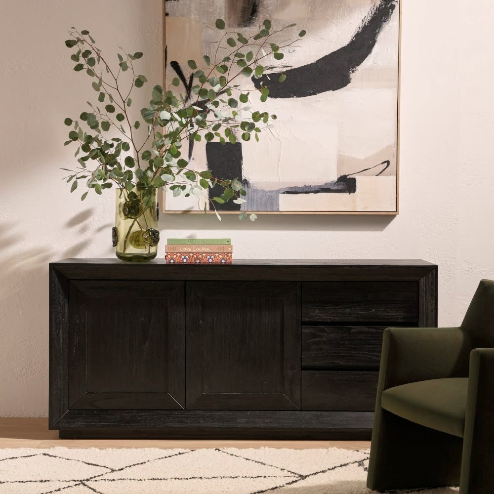 Balmain Buffet Black - 180cm color Black