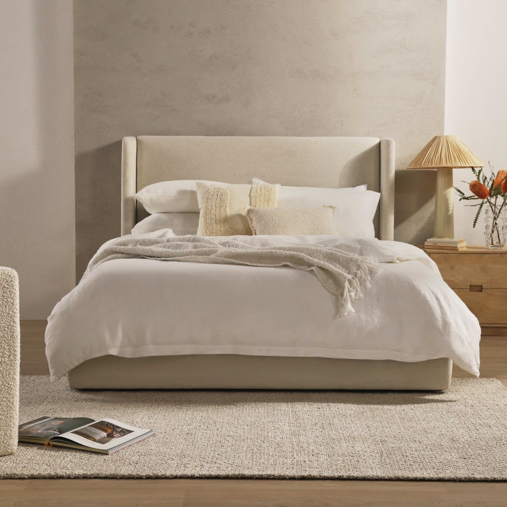 Lucy Drawer Bed California Ivory color California Ivory