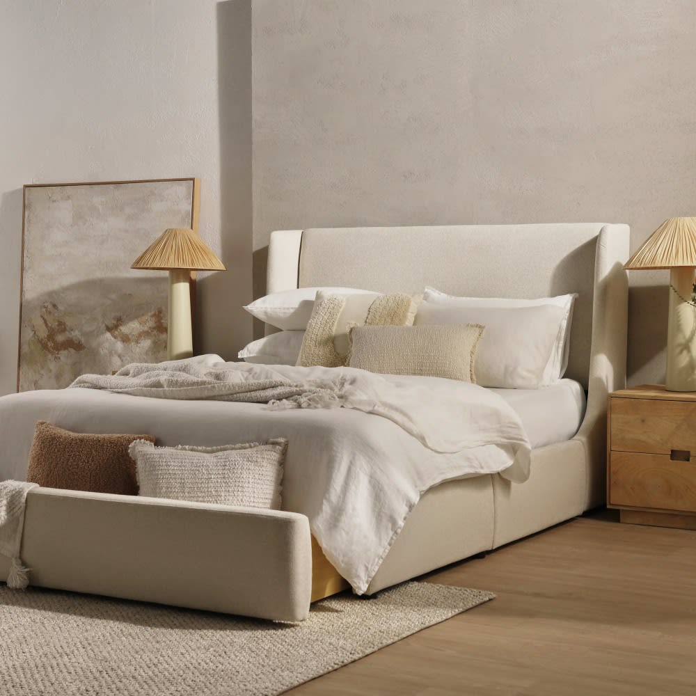 Lucy Drawer Bed California Ivory - King color California Ivory