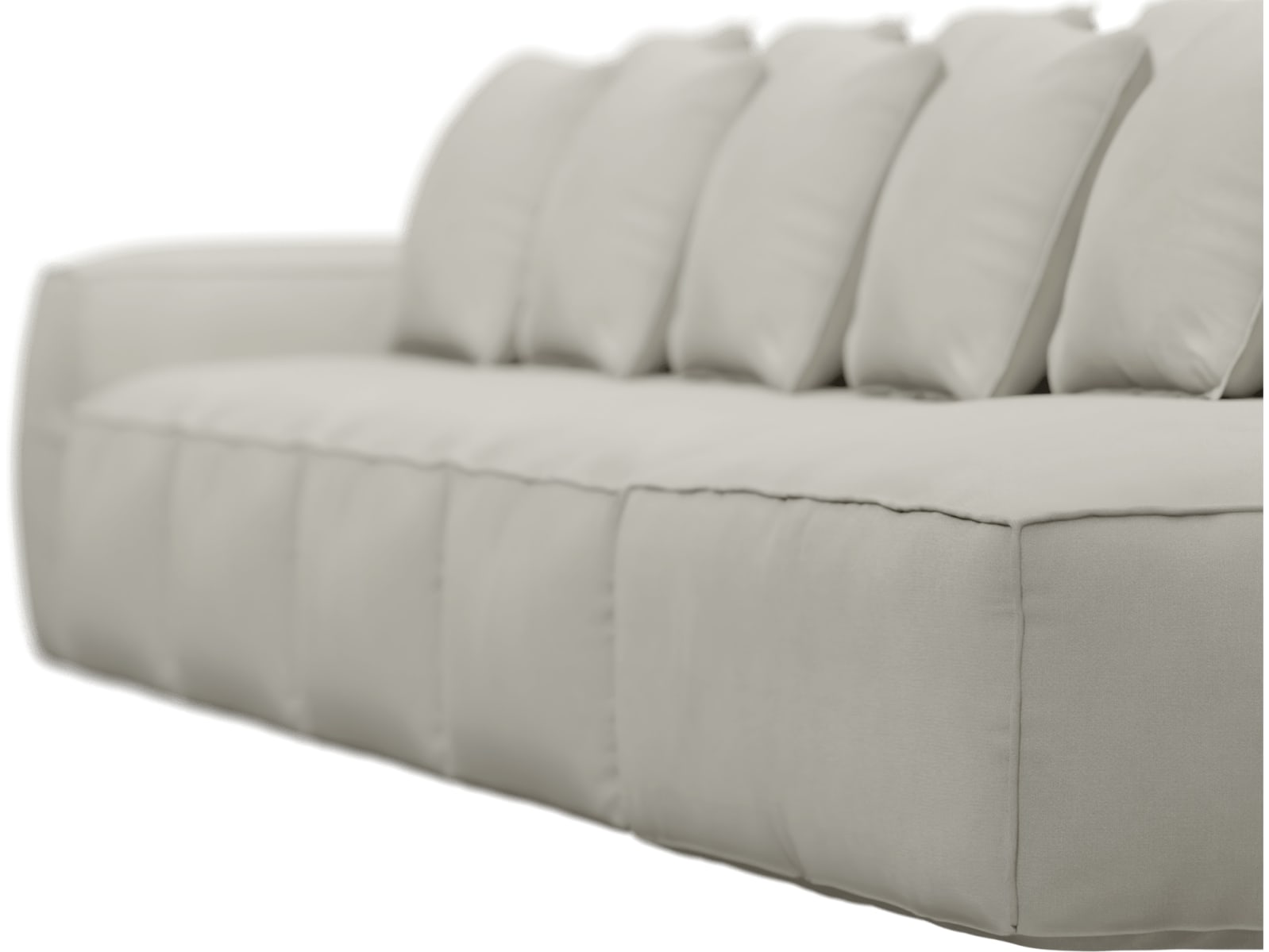 Riley California Ivory Modular Sofa - 1x Arm, 4x Armless, 1x Right Terminal color California Ivory