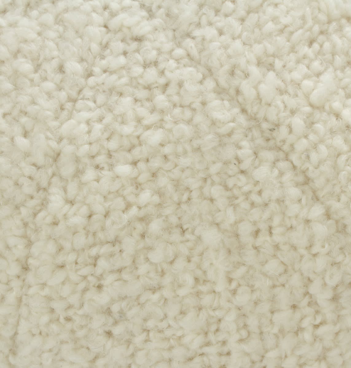 Pompidou Sphere Ball Cushion Boucle Wool Natural - Round 32cm color Natural