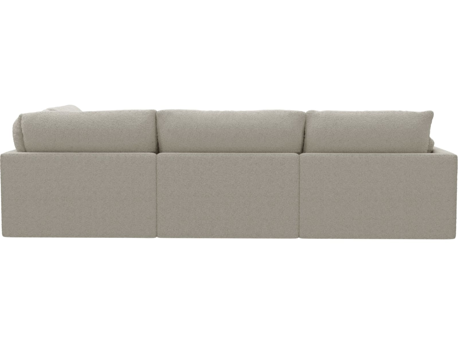 Willow Boucle Ivory Modular Sofa - 5 Seater RAF Terminal color Boucle Ivory