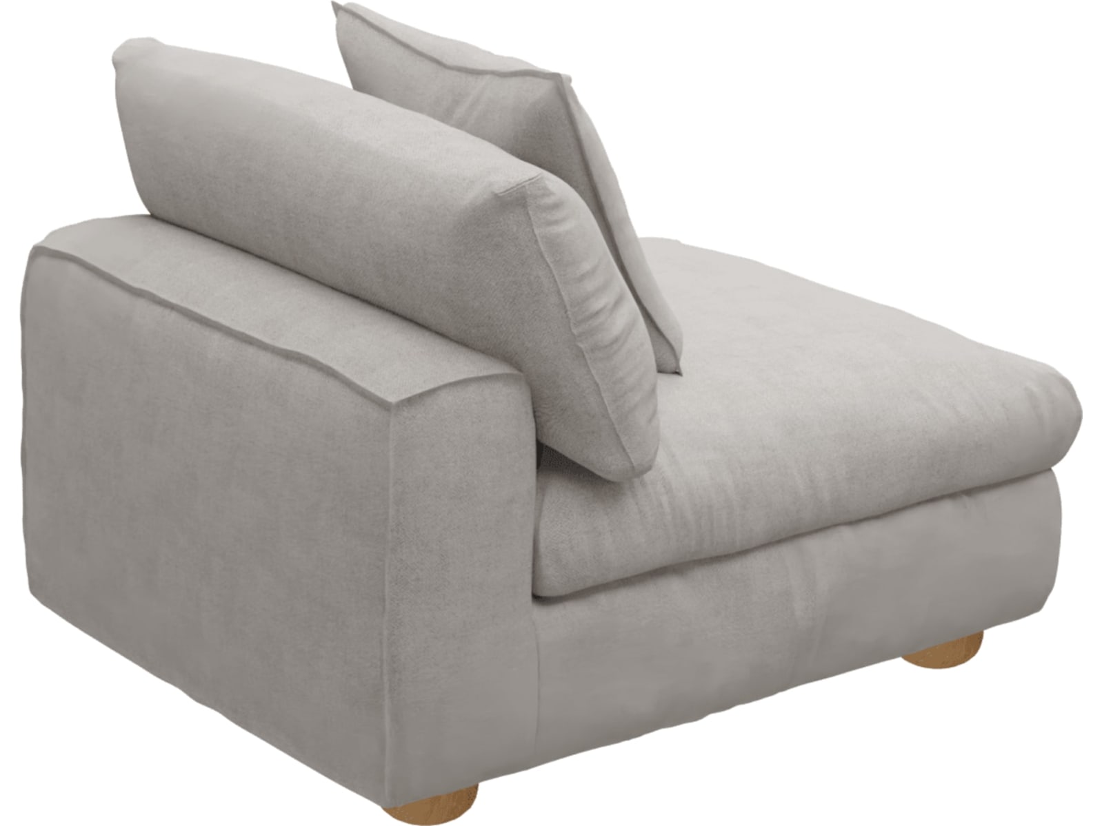 Tully Avon Mineral Armless Sofa Chair Module color Avon Mineral