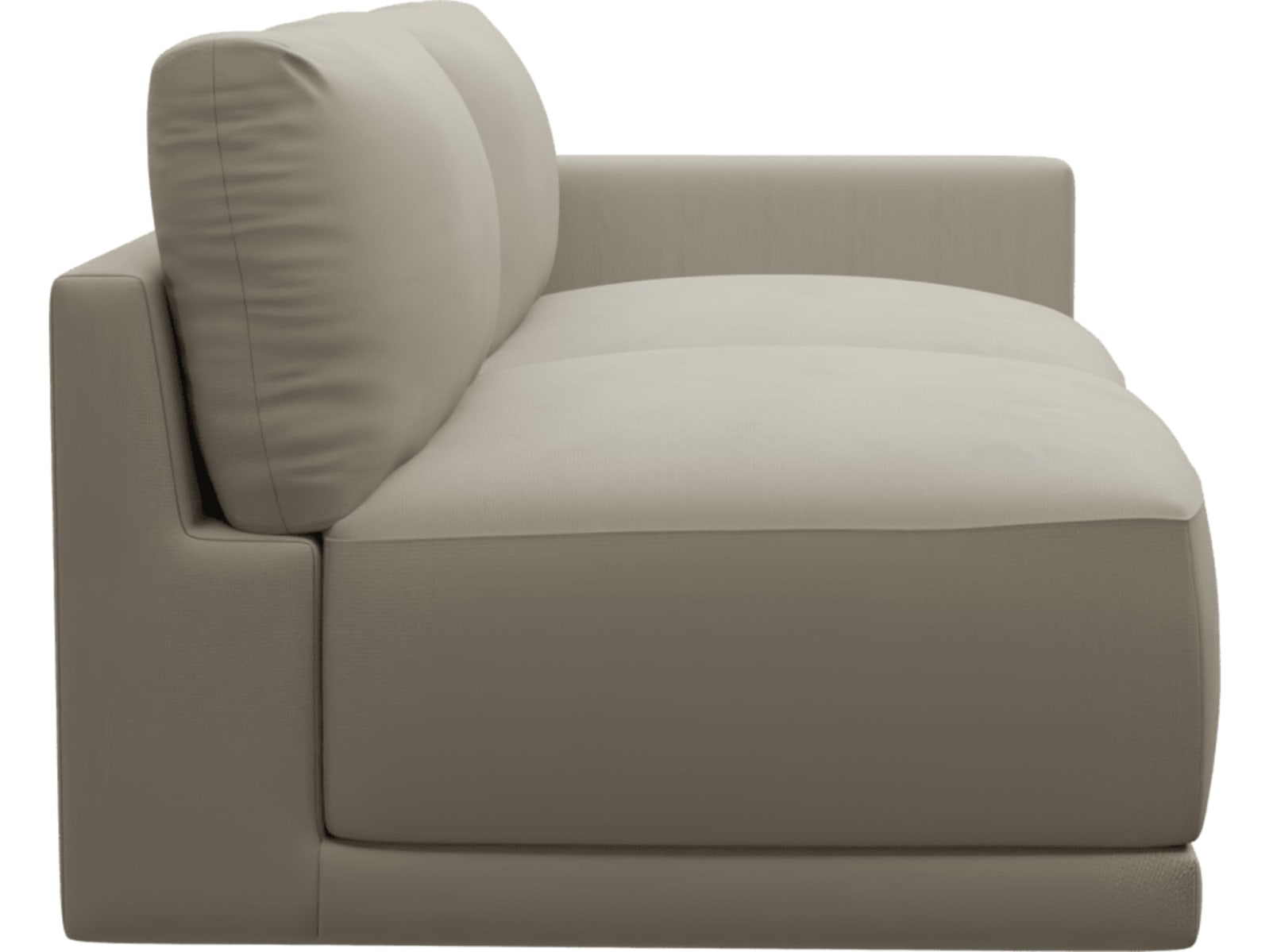 Haven Plaza Natural Right Arm Facing 3 Seater Sofa Module color Plaza Natural
