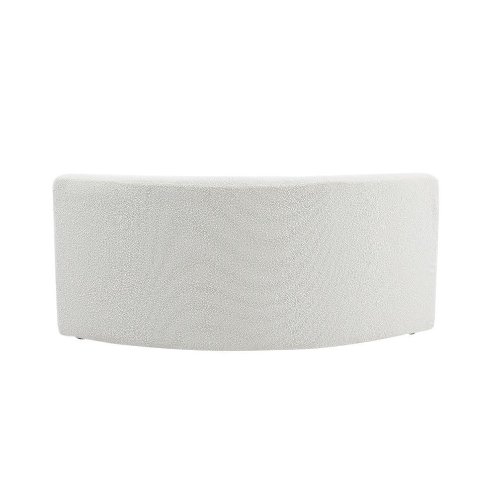 Santa Monica Boucle Ivory Corner Sofa Module color Ivory