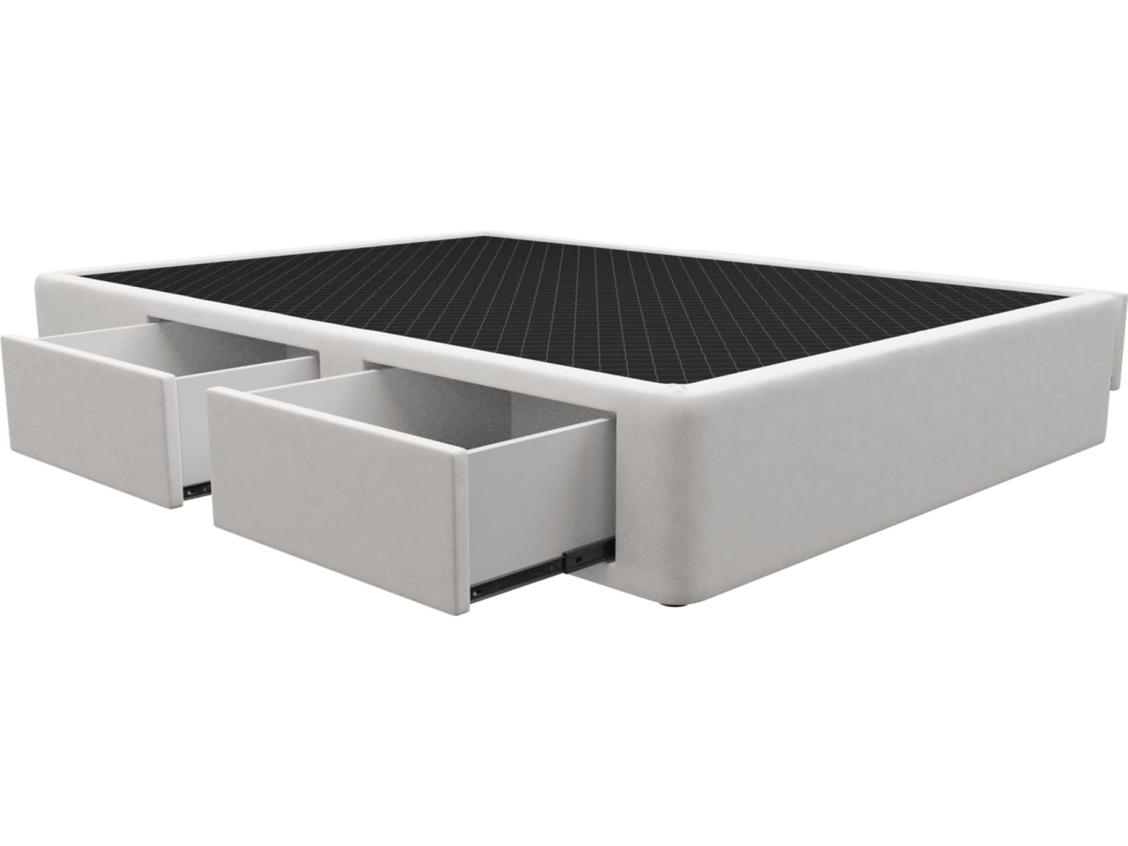 Zenith Storage Drawer Bed Base Muse Frost color Muse Frost