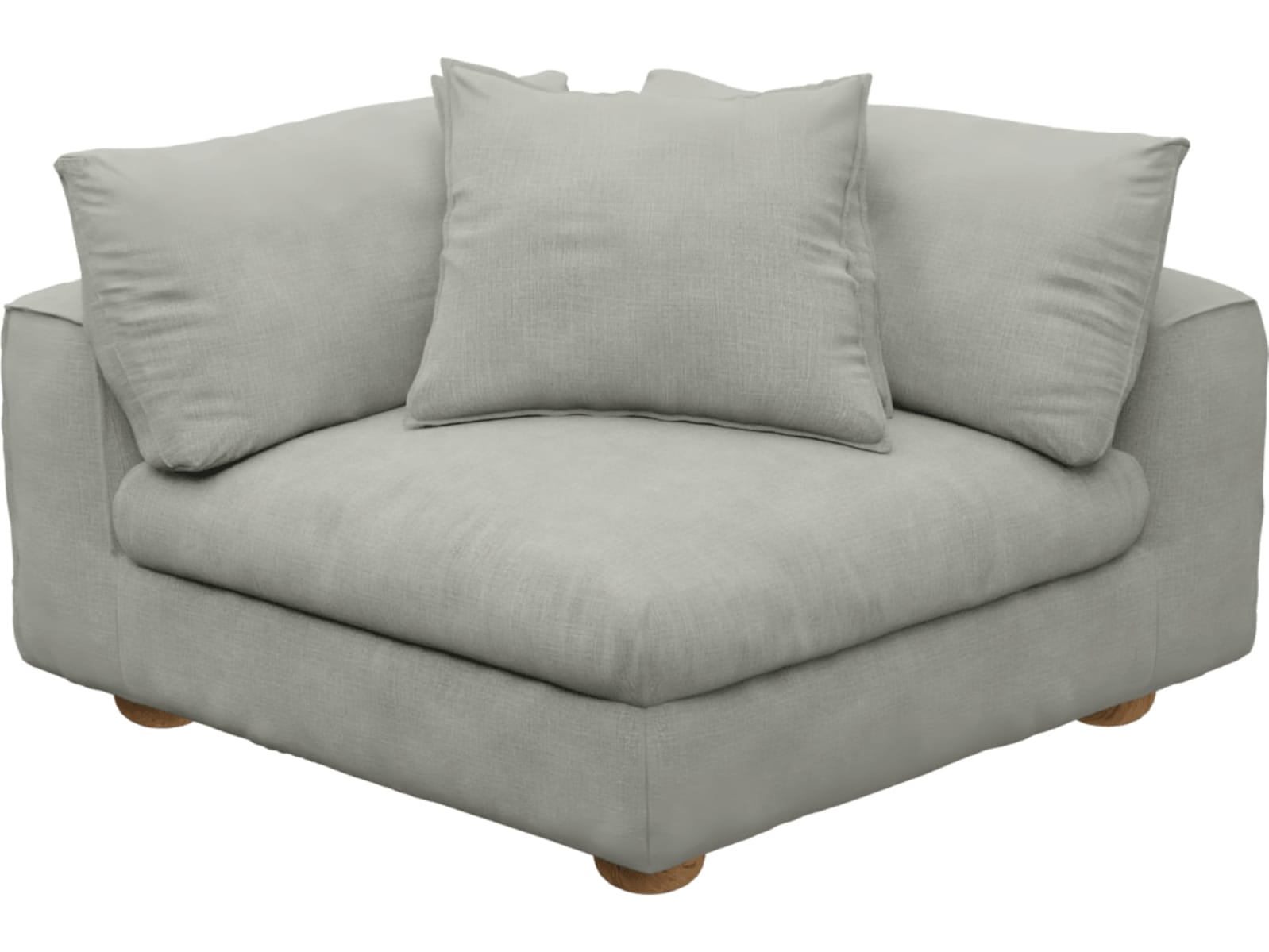 Tully Sofa Modules Slip Covers Toorak Pebble color Toorak Pebble