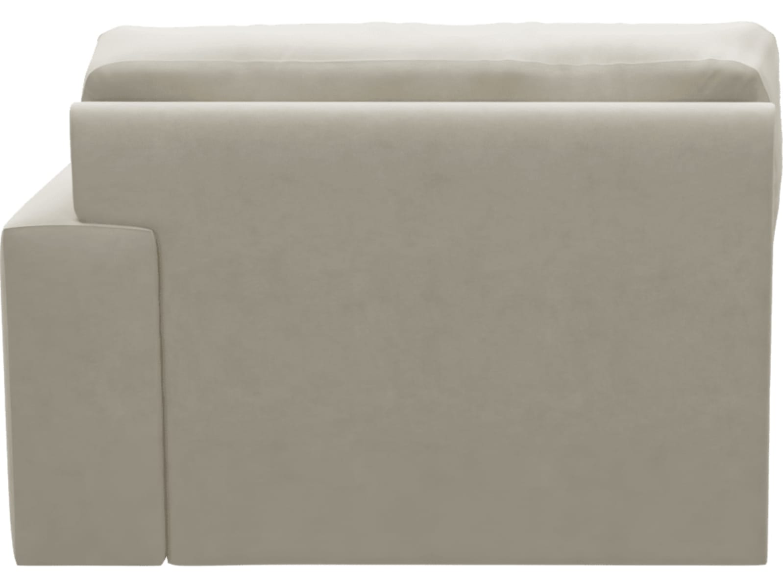 Monica Muse Flax Right Arm Facing Chair Module color Muse Flax