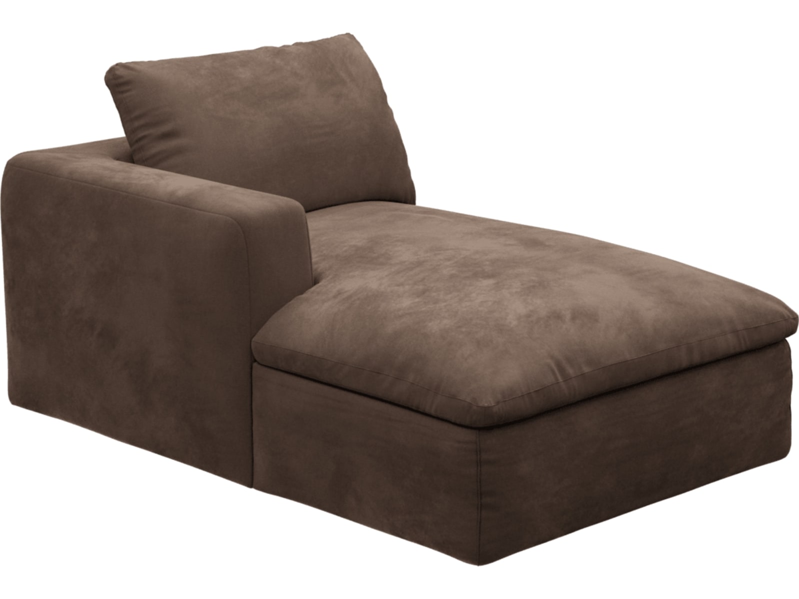 Cloud Deep Chaise Left Module Muse Chocolate color Muse Chocolate
