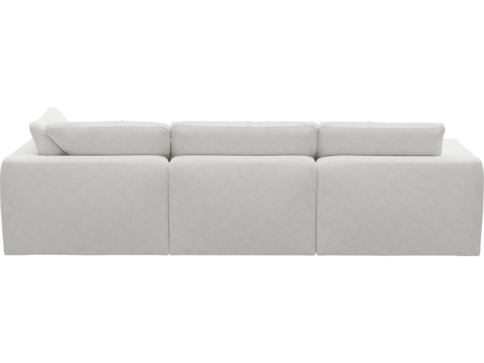 Cloud Deep Noa Fog Modular Sofa - 3 Seater Chaise color Noa Fog