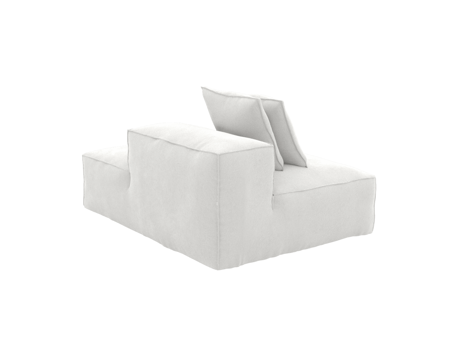 Riley Muse Frost Terminal Right Sofa Module color Muse Frost