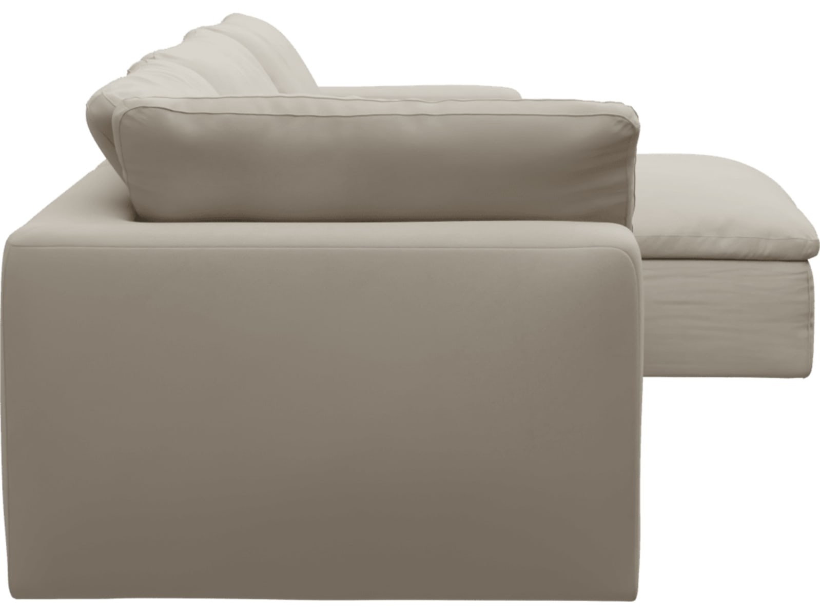 Cloud Deep Isla Sea Pearl Modular Sofa - 3 Seater Chaise color Isla Sea Pearl