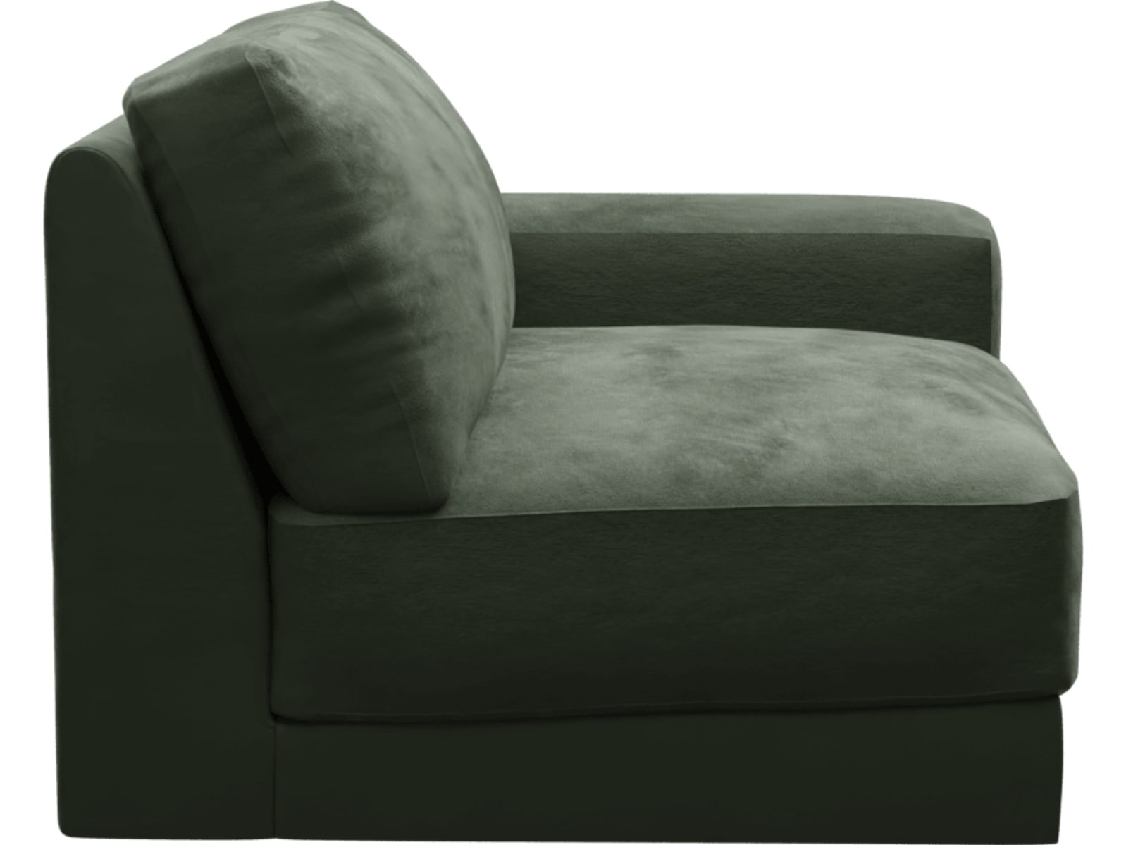 Monica Muse Forest Right Arm Facing Chair Module color Muse Forest