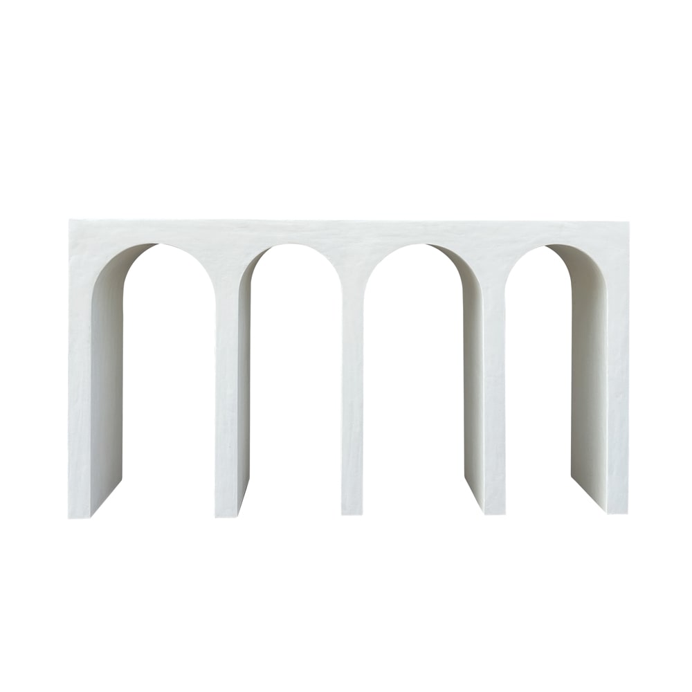 Delphi Console Table Pure White color White