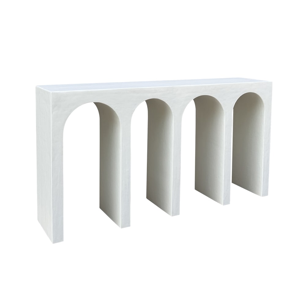 Delphi Console Table Pure White color White