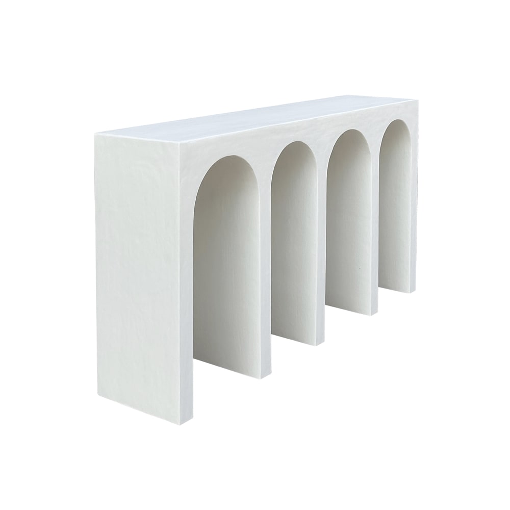Delphi Console Table Pure White color White