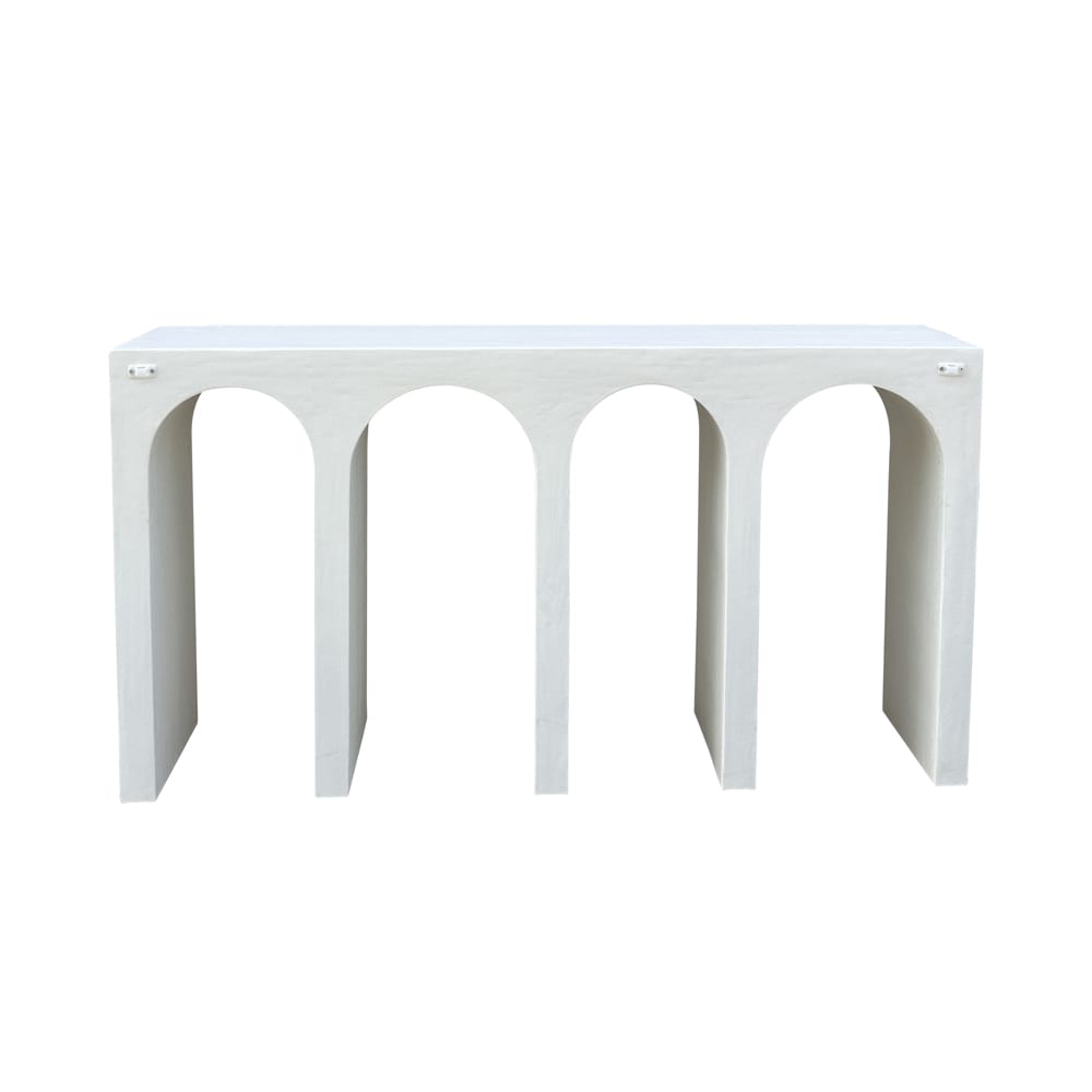 Delphi Console Table Pure White color White