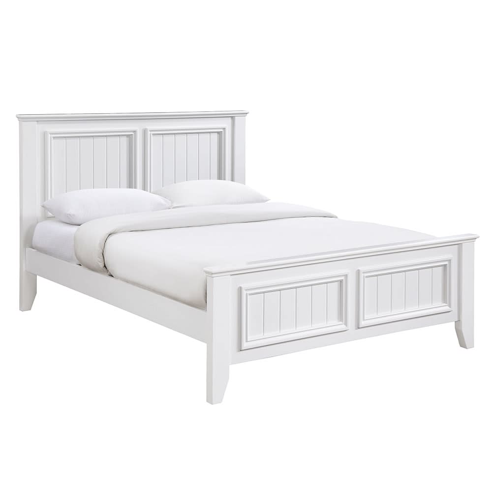 Mandalay Bed White - King color White