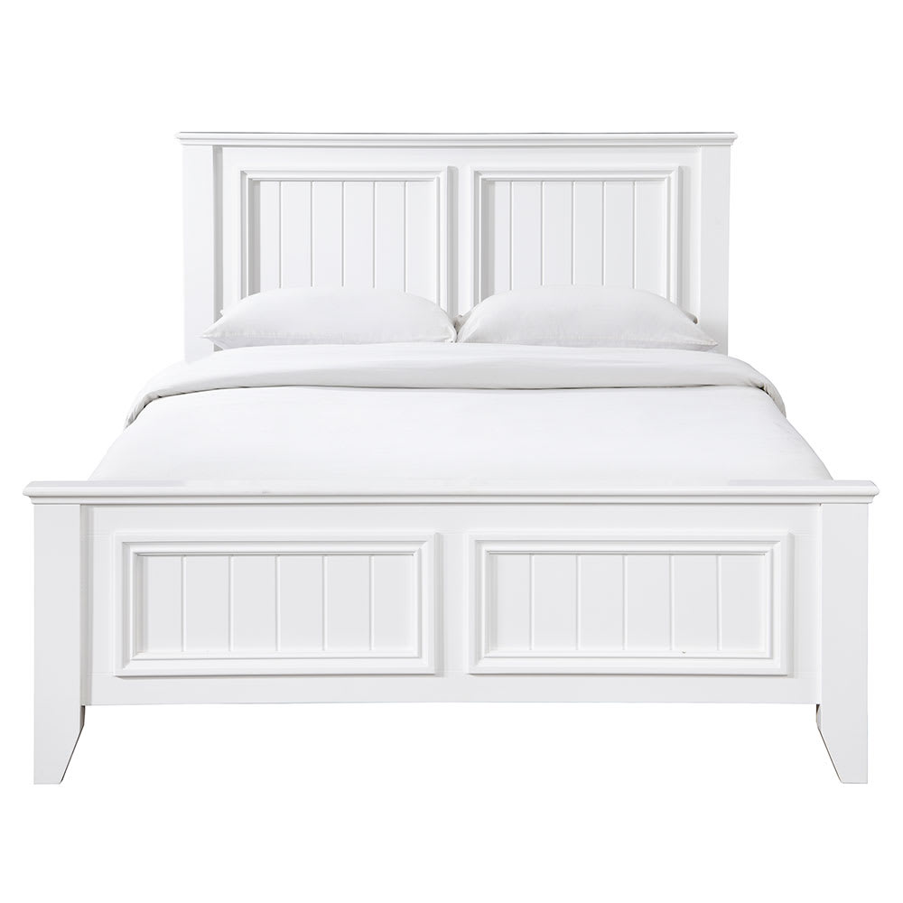Mandalay Bed White - King color White