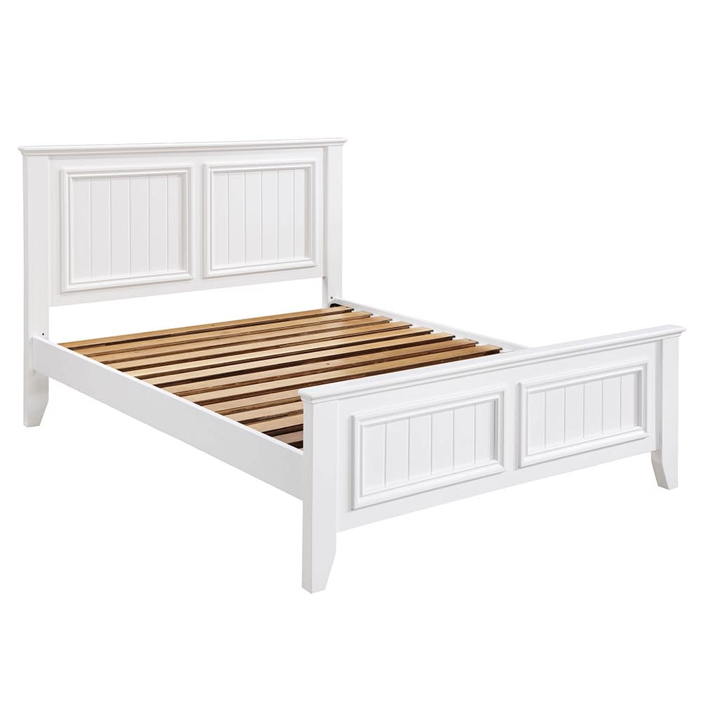 Mandalay Bed White - King color White
