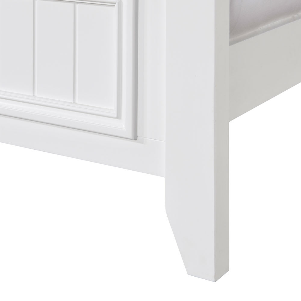 Mandalay Bed White - King Single color White