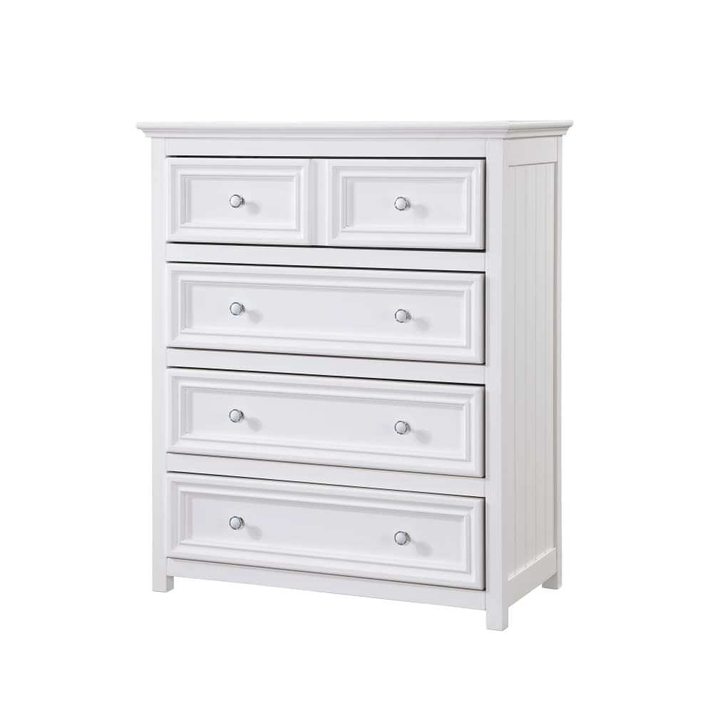 Mandalay Tallboy White - 4 Drawer color White