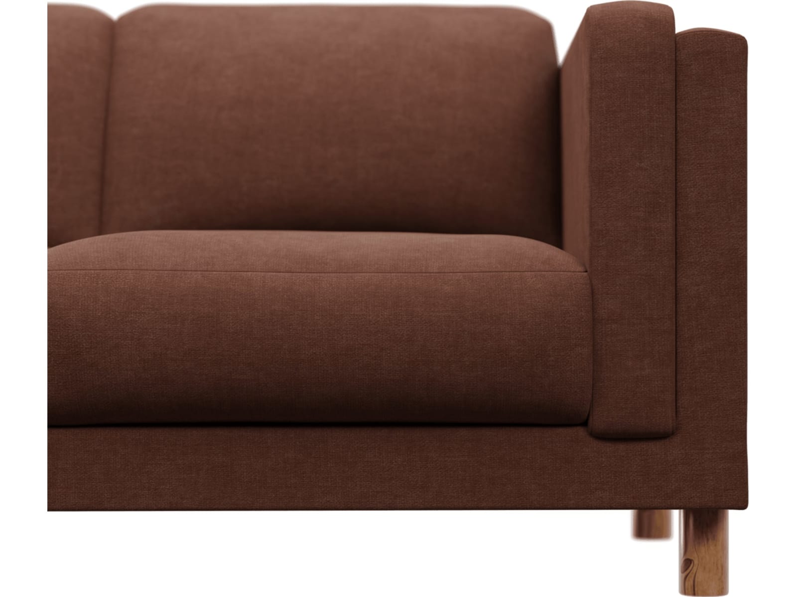 Hayes Muse Rust Chaise Sofa - 3 Seater color Muse Rust