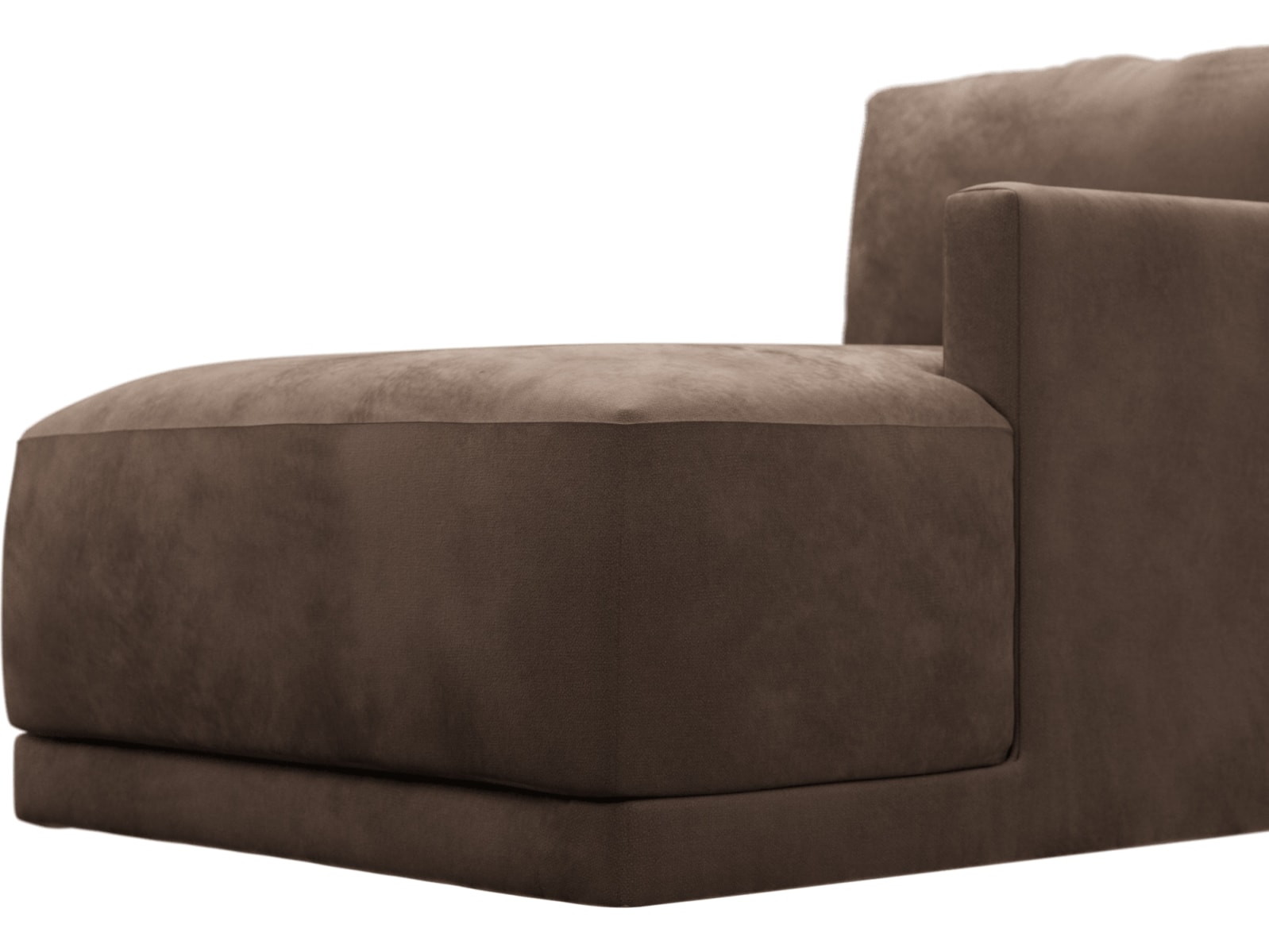 Haven Muse Chocolate Right Arm Facing Chaise Module color Muse Chocolate