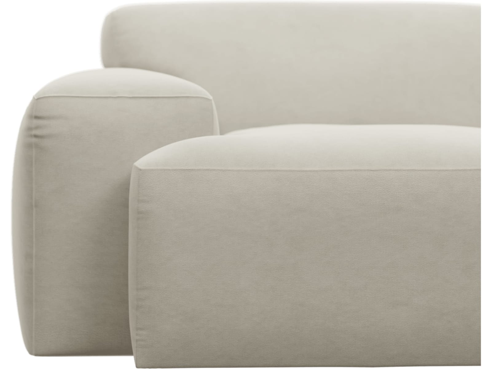 Copenhagen Muse Flax Left Arm Facing Sofa Module color Muse Flax