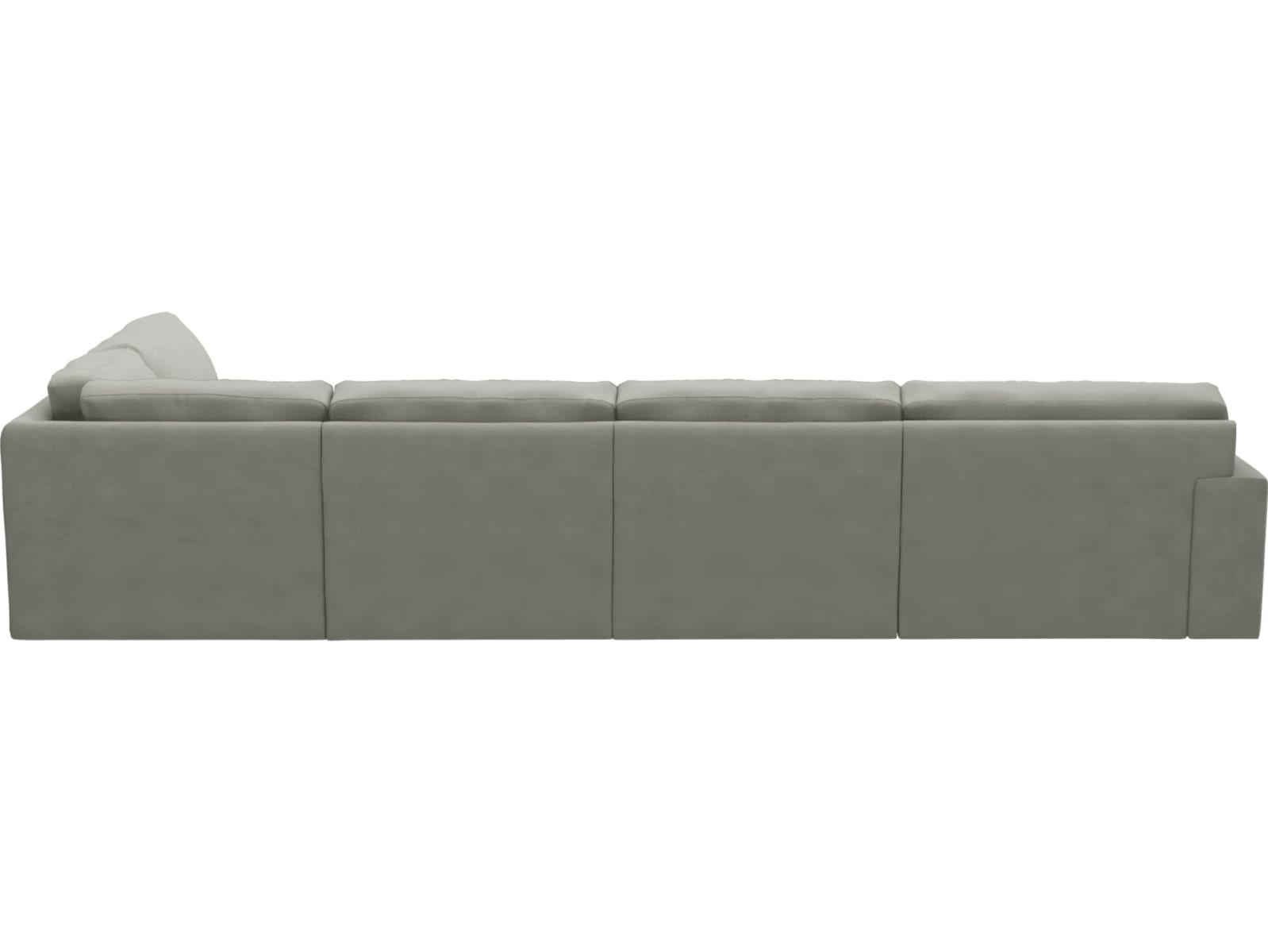 Monica Toorak Pebble Sofa - 6 Seater RAF Terminal color Toorak Pebble