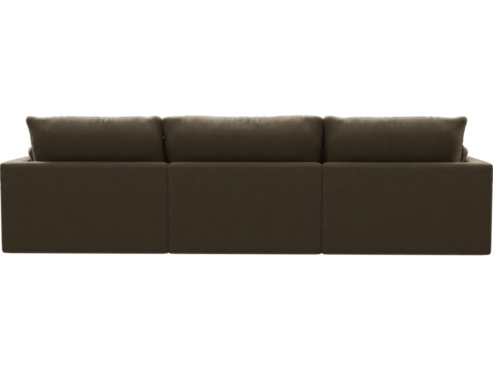 Willow Tribute Walnut Chaise Sofa - 3 Seater color Tribute Walnut