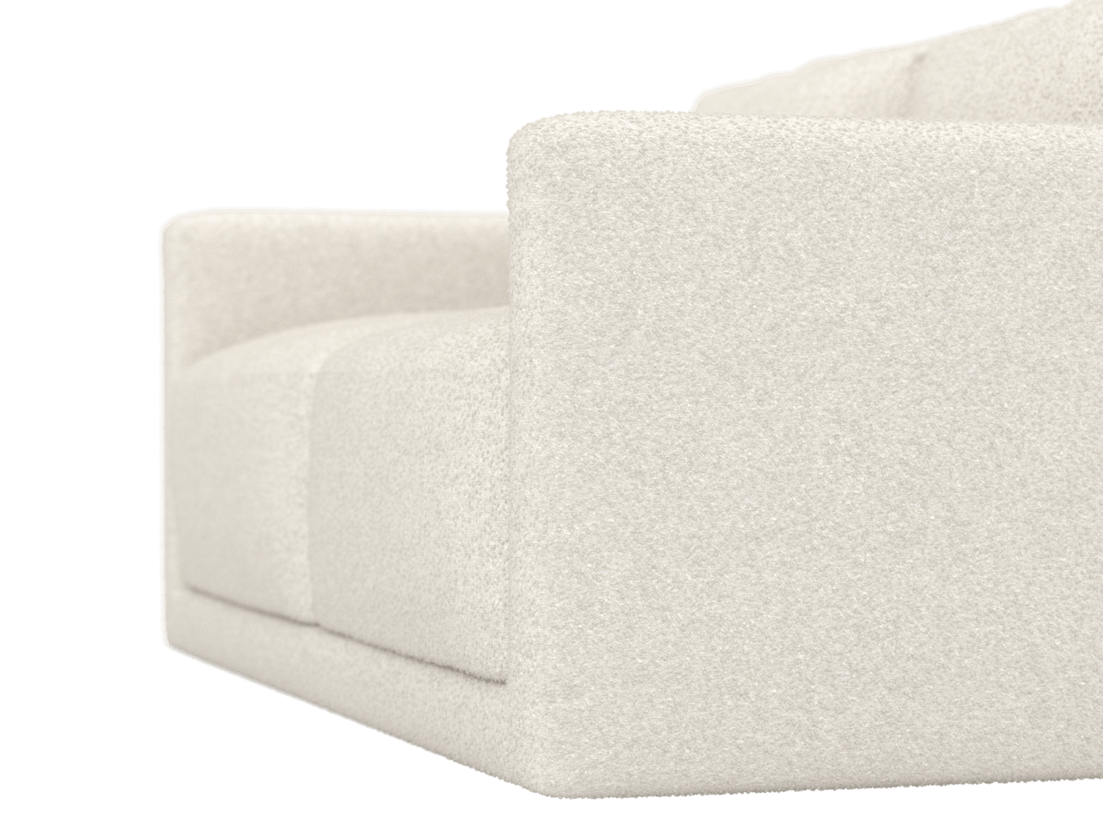 Haven Boucle Ivory 2.5 Seater Sofa color Boucle Ivory
