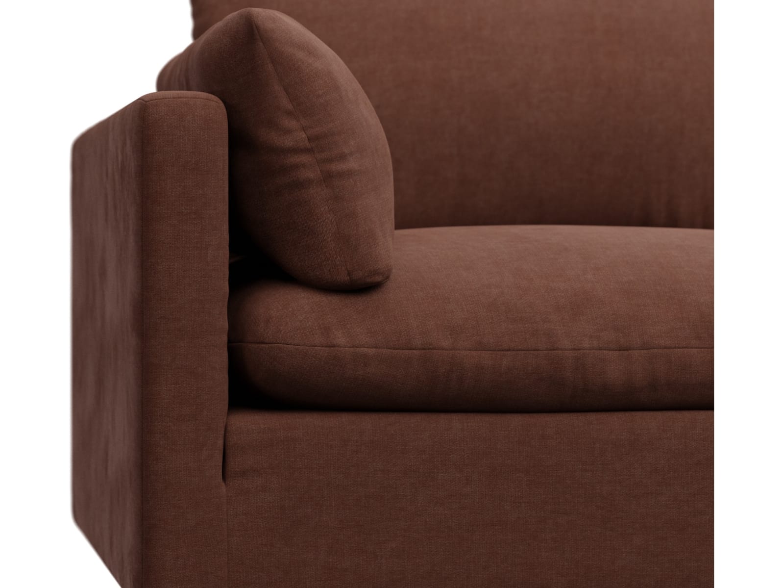 Willow Muse Rust Modular Sofa - 5 Seater RAF Terminal color Muse Rust