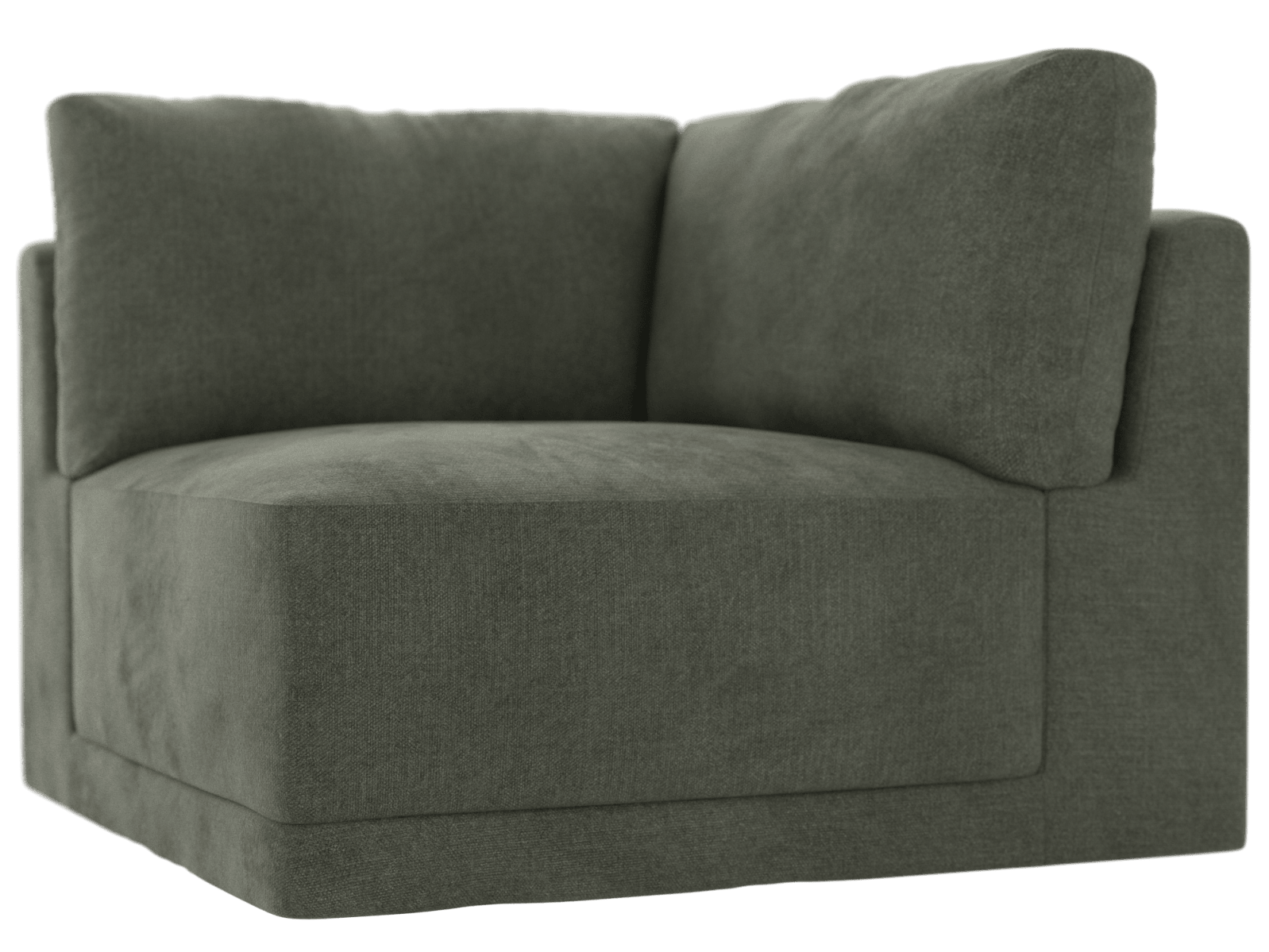 Haven Tribute Dark Jade Corner Sofa Module color Tribute Dark Jade