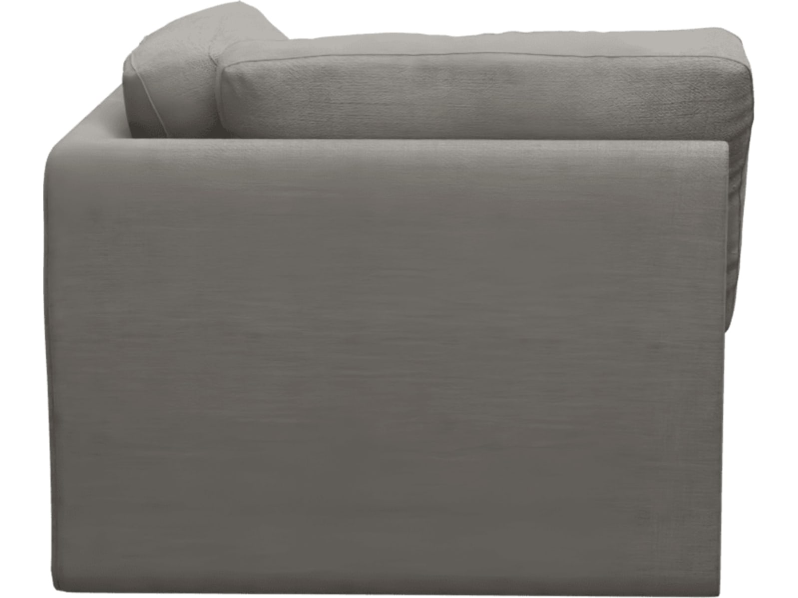 Monica Isla Soft Grey Corner Sofa Chair Module color Isla Soft Grey