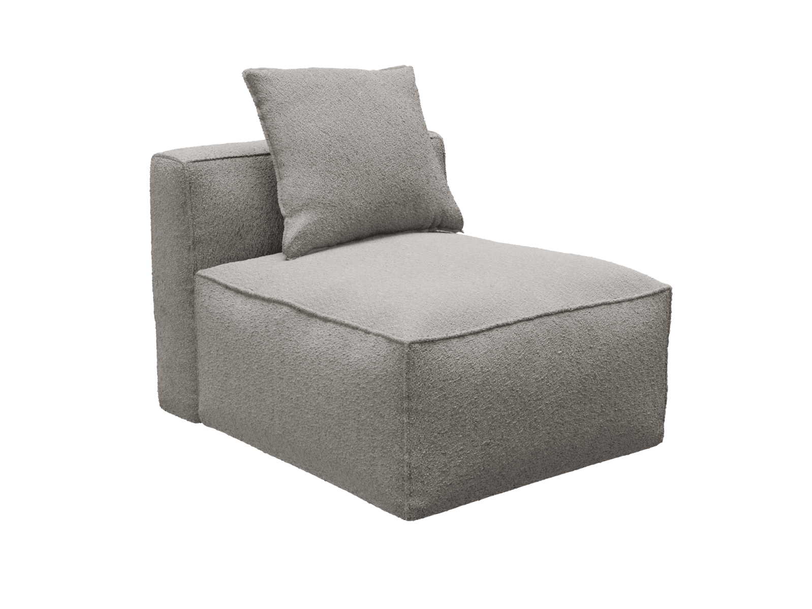 Riley Apt Boucle Pumice Module Armless color Boucle Pumice
