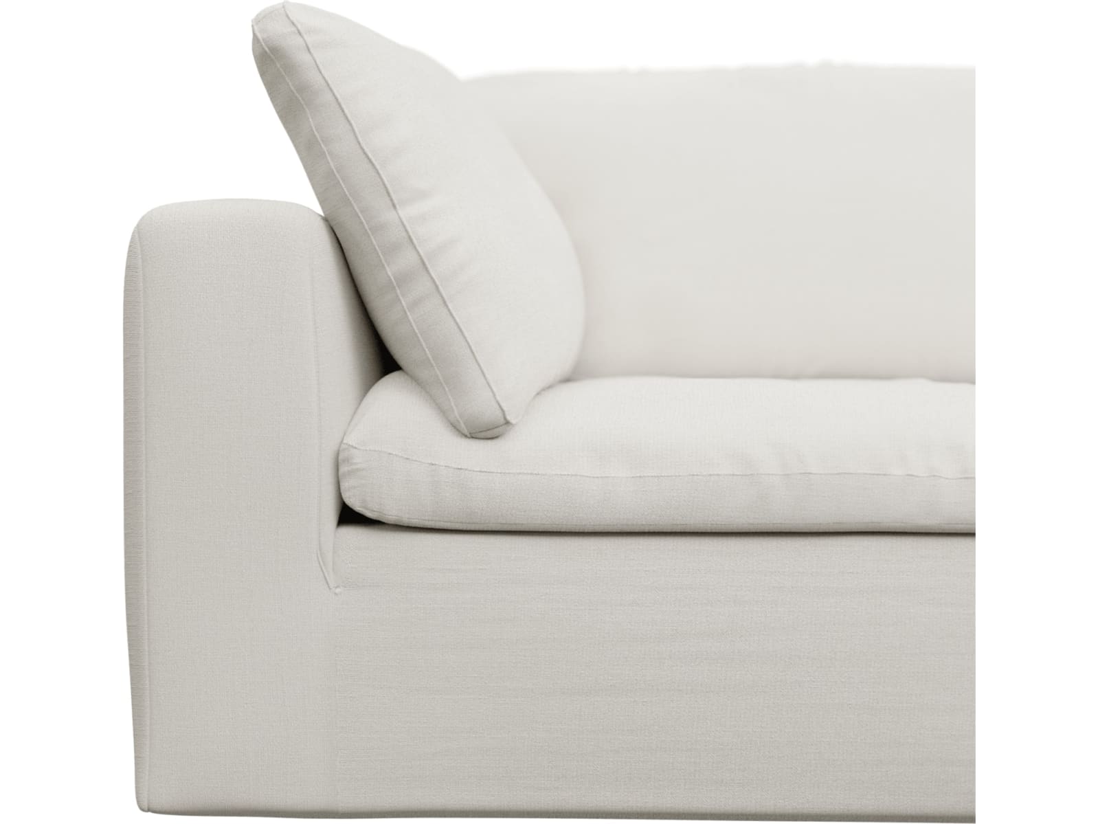 Cloud Deep Tribute Ice Modular Sofa - 4 Piece color Tribute Ice