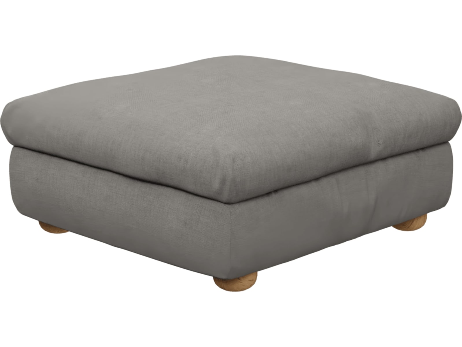 Tully Isla Soft Grey Ottoman color Isla Soft Grey