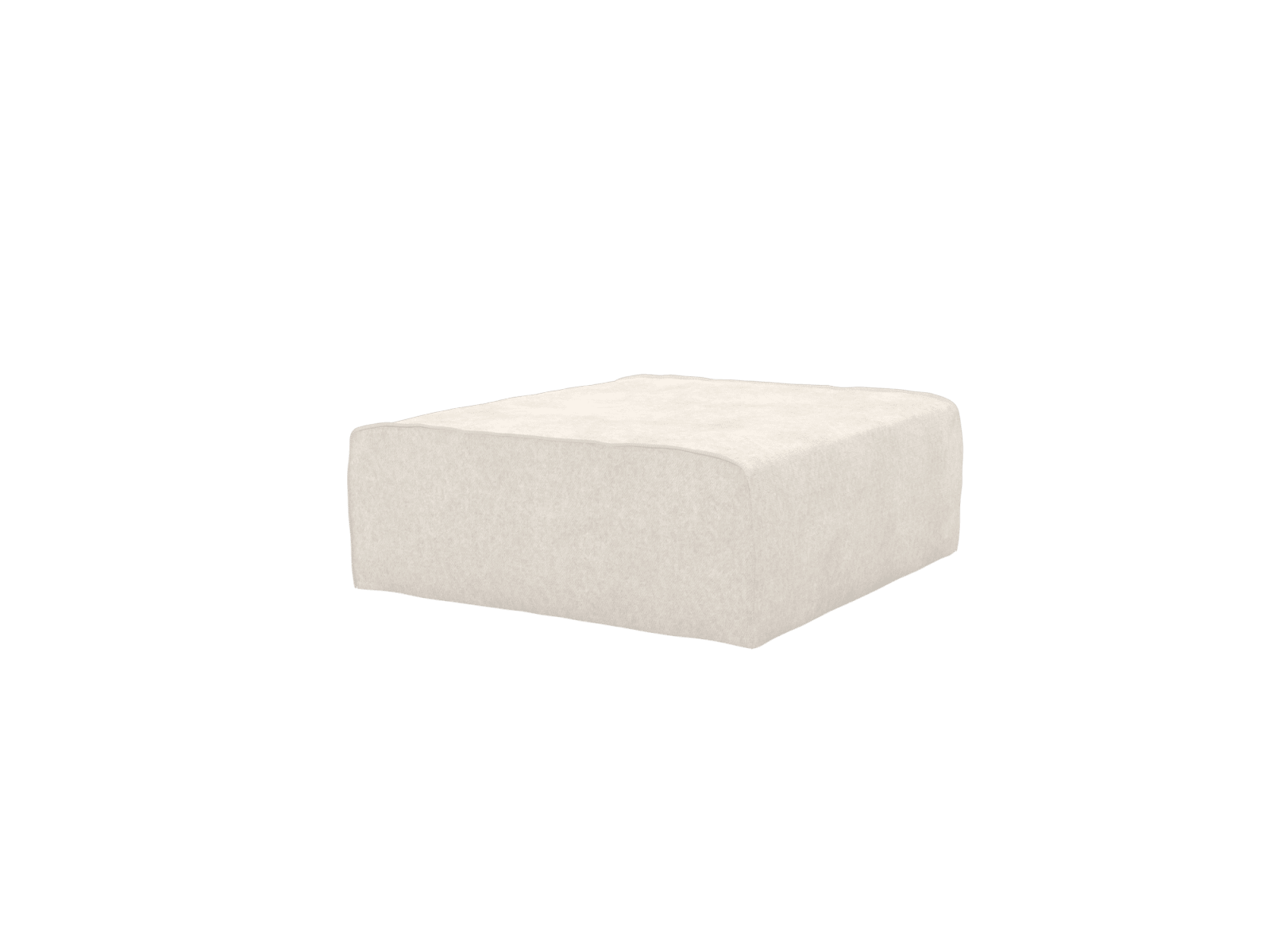 Como Tribute Ice Ottoman - Large color Tribute Ice